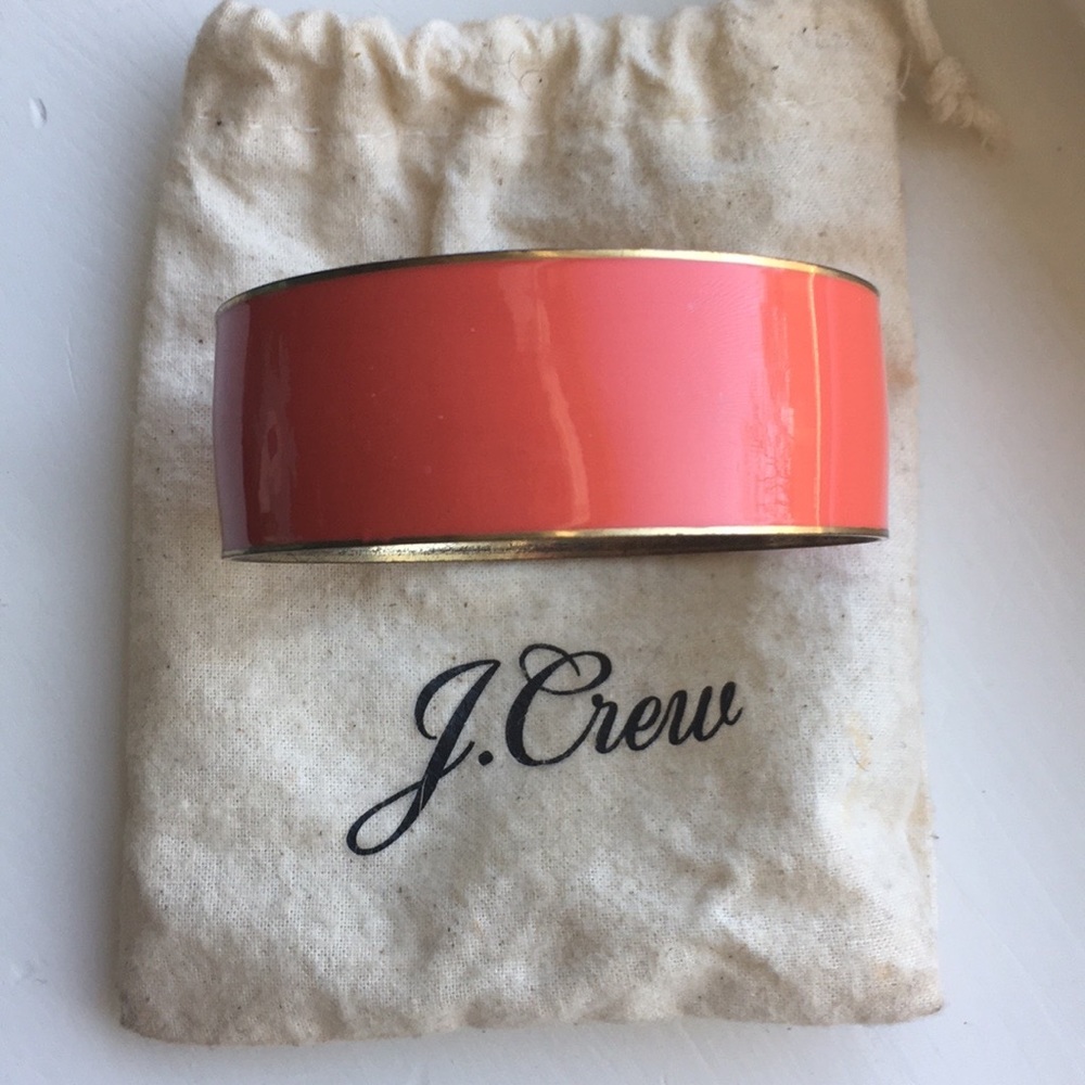 Brass & Enamel Bangle by J.Crew
